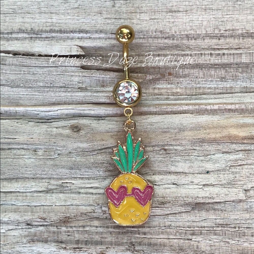 Summer Pineapple Belly‎ Button Ring